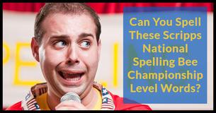 Can You Spell These Scripps National Spelling Bee Championship Level Words?
