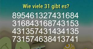Wie viele 31 gibt es?