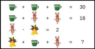 Santa's Math Challenge Series. Can You Figure This Out In Under 10 Seconds? 1/10