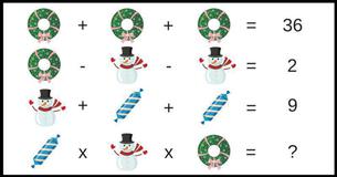 Santa's Math Challenge Series. Can You Figure This Out In Under 10 Seconds? 5/10