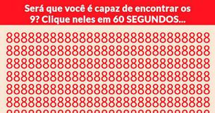 Teste incrível para checar suas habilidades de foco  Somente 1 pessoa a cada 96 consegue fazer isso. E você?