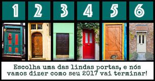 Escolha uma das lindas portas, e nós vamos dizer como seu 2017 vai terminar 