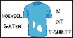 Kun jij zeggen hoeveel gaten dit T-shirt heeft? Bijna niemand heeft het goede antwoord kunnen geven 