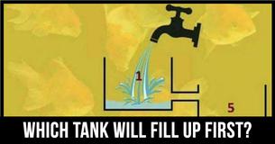 Which Tank Will Fill Up First? 89% Of People Will Get It Wrong