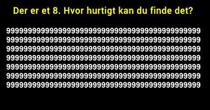 Der er et 8. Hvor hurtigt kan du finde det?
