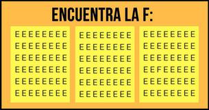 ¿Eres un genio? Series de pruebas para el cerebro. #1: ¡encuentra la F en menos de 10 segundos 