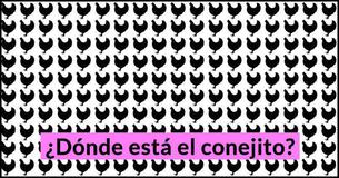 ¿Cómo de rápido puedes encontrar el conejito escondido en este dibujo?