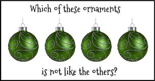 Can You Find The Odd Christmas Ornament? 7/15