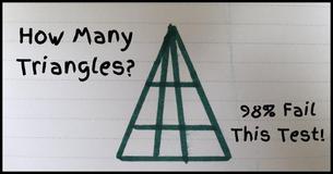 How Many Triangles Can You Spot In This Challenging Brainteaser?