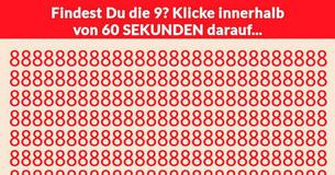 Unglaublicher Konzentrationstest  Nur 1 von 96 Personen schafft es. Und bei Dir?