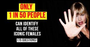 Only 1 In 50 People Can Identify All Of These Iconic Females