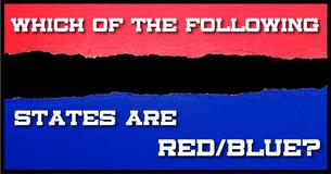 Which Of The Following States Are Blue/Red?