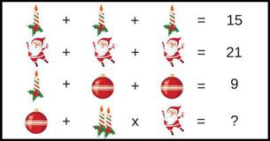 Santa's Math Challenge Series. Can You Figure This Out In Under 10 Seconds? 6/10