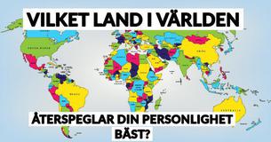 Vilket Land i Världen Passar Din Personlighet Bäst?