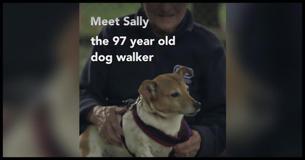 Sally Is A Volunteer Dog Walker. Oh, And She Is About To Turn 98 