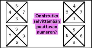 Hankala matemaattinen pulma #7: Osaatko ratkaista sen?