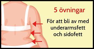 5 övningar för att bli av med sidofett och underarmsfett