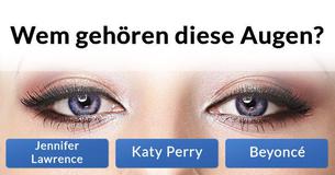 Erkennst Du diese Stars an ihren Augen?