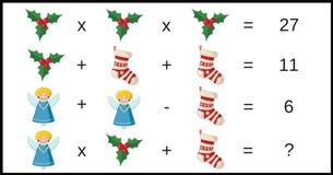 Santa's Math Challenge Series. Can You Figure This Out In Under 10 Seconds? 2/10