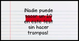 Nadie puede sacar un 10 en este test sin hacer trampas.