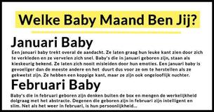 Welke Maand Baby Ben Jij? Elke maand vertelt een ander verhaal 