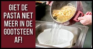 Dit Is Waarom Je De Pasta Niet Moet Afgieten In De Gootsteen