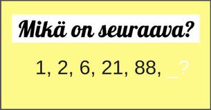 Numerosarjojen aivopähkinä #5: Miten nopeasti onnistut ratkaisemaan tämän