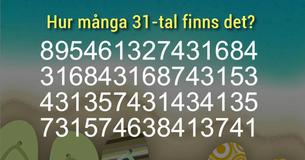Hur många 31-tal finns det?