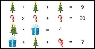 Santa's Math Challenge Series. Can You Figure This Out In Under 10 Seconds? 4/10
