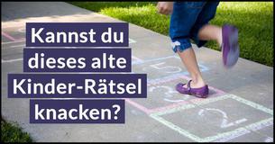 Kannst du dieses alte Kinder-Rätsel knacken?