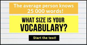 What Size Is Your English Vocabulary?