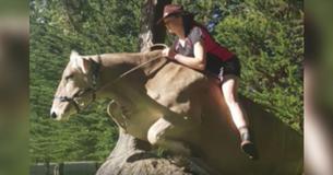 Farm Girl Teaches Pet Cow To Jump Like A Horse