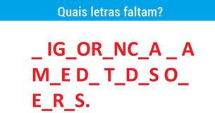 Quais letras faltam?
