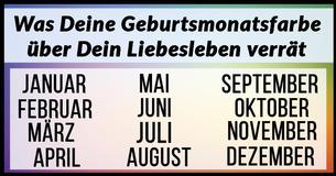 Das verrät die Farbe Deines Geburtsmonats über Dein Liebesleben