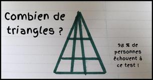 Combien de triangles arrives-tu à voir dans ce casse-tête difficile ?