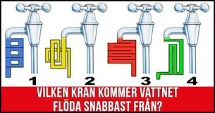 Vilken Kran Kommer Vattnet Flöda Snabbast Från?