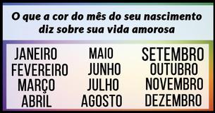 Aqui Está O Que A Cor Do Mês Do Seu Nascimento Eevela Sobre A Sua Vida Amorosa