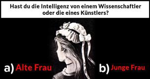 Hast du die Intelligenz von einem Wissenschaftler oder die eines Künstlers?