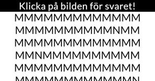 Kan Du Identifiera En Annan Bokstav Än M I Denna Bild?
