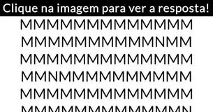 Você consegue identificar outra letra além da letra M nessa imagem?