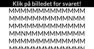 Kan du identificere andre bogstaver end M på dette billede?