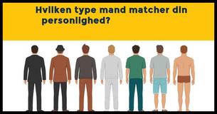 Hvilken type mand passer til din personlighed?