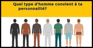Quel genre d'homme correspond à ta personnalité ?