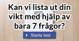 Kan vi lista ut din vikt med hjälp av bara 7 frågor?