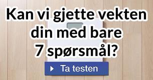 Kan vi gjette vekten din med bare 7 spørsmål?