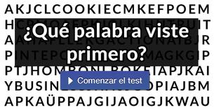 ¿Qué palabra viste primero?