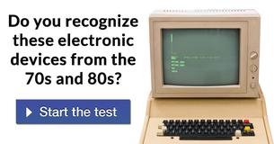 Do you recognize these electronic devices from the 70s and 80s?
