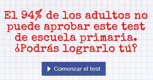El 94% de los adultos no puede aprobar este test de escuela primaria. ¿Podrás lograrlo tú?