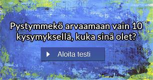 Pystymmekö arvaamaan vain 10 kysymyksellä, kuka sinä olet?