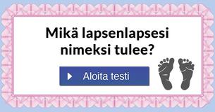 Mikä lapsenlapsesi nimeksi tulee?